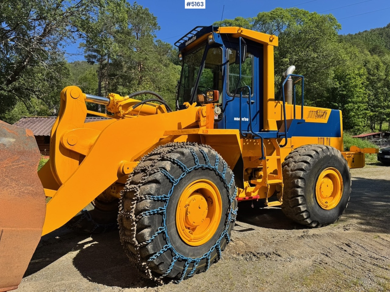 Wiellader 1994 Komatsu WA420-1 Wheel Loader w/ Bucket. 7200 hours!