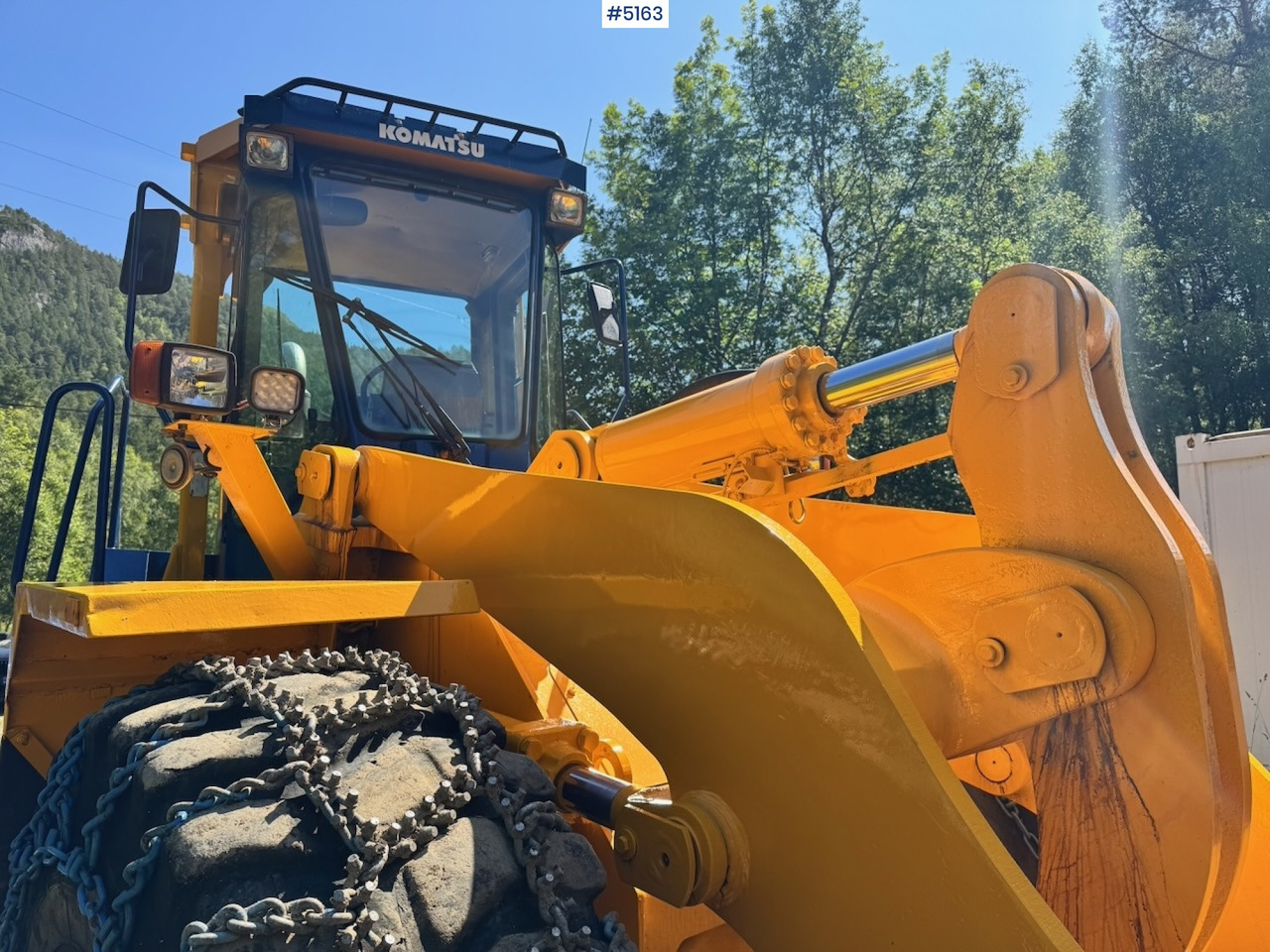 Wiellader 1994 Komatsu WA420-1 Wheel Loader w/ Bucket. 7200 hours!
