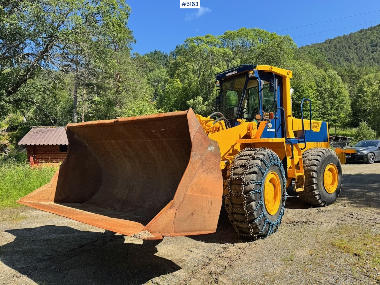 Wiellader 1994 Komatsu WA420-1 Wheel Loader w/ Bucket. 7200 hours!