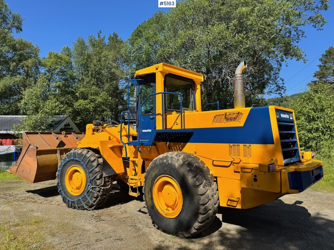 Wiellader 1994 Komatsu WA420-1 Wheel Loader w/ Bucket. 7200 hours!