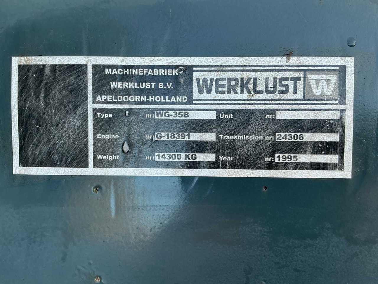 Wiellader 1995 WORK ETHIC WG35B SHOVEL