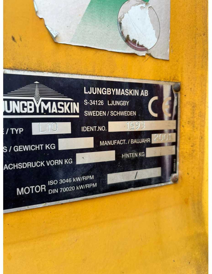 Wiellader 2001 LJUNGBY MASKIN L-10 SHOVEL / WHEEL LOADER