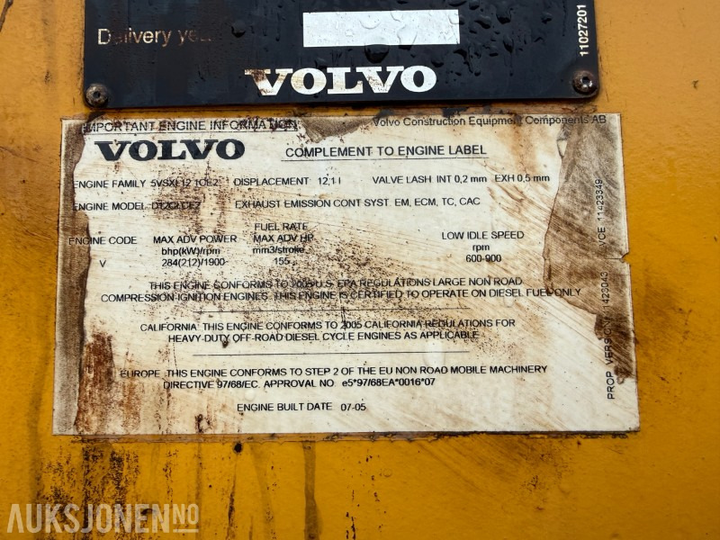 Wiellader 2005 Volvo L180E Hjullaster - Rep.objekt