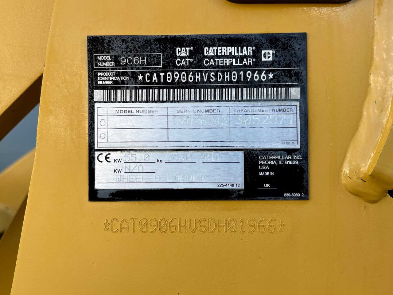 Wiellader 2011 CATERPILLAR 906H SHOVEL