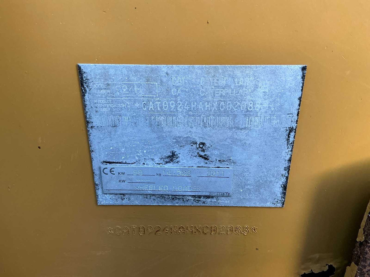 Wiellader 2011 CATERPILLAR 924H SHOVEL