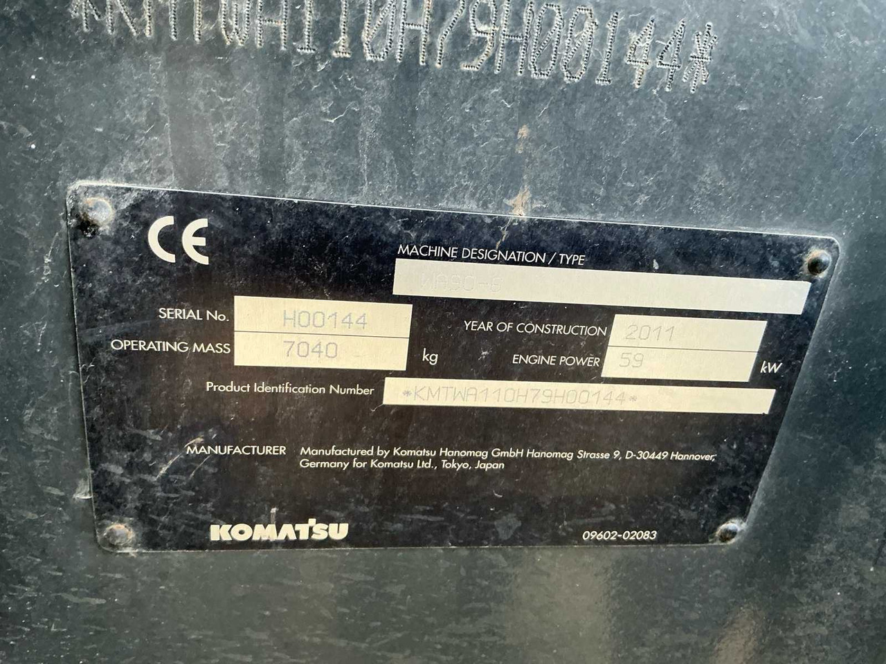 Wiellader 2011 KOMATSU FASTRAC WA90 SHOVEL