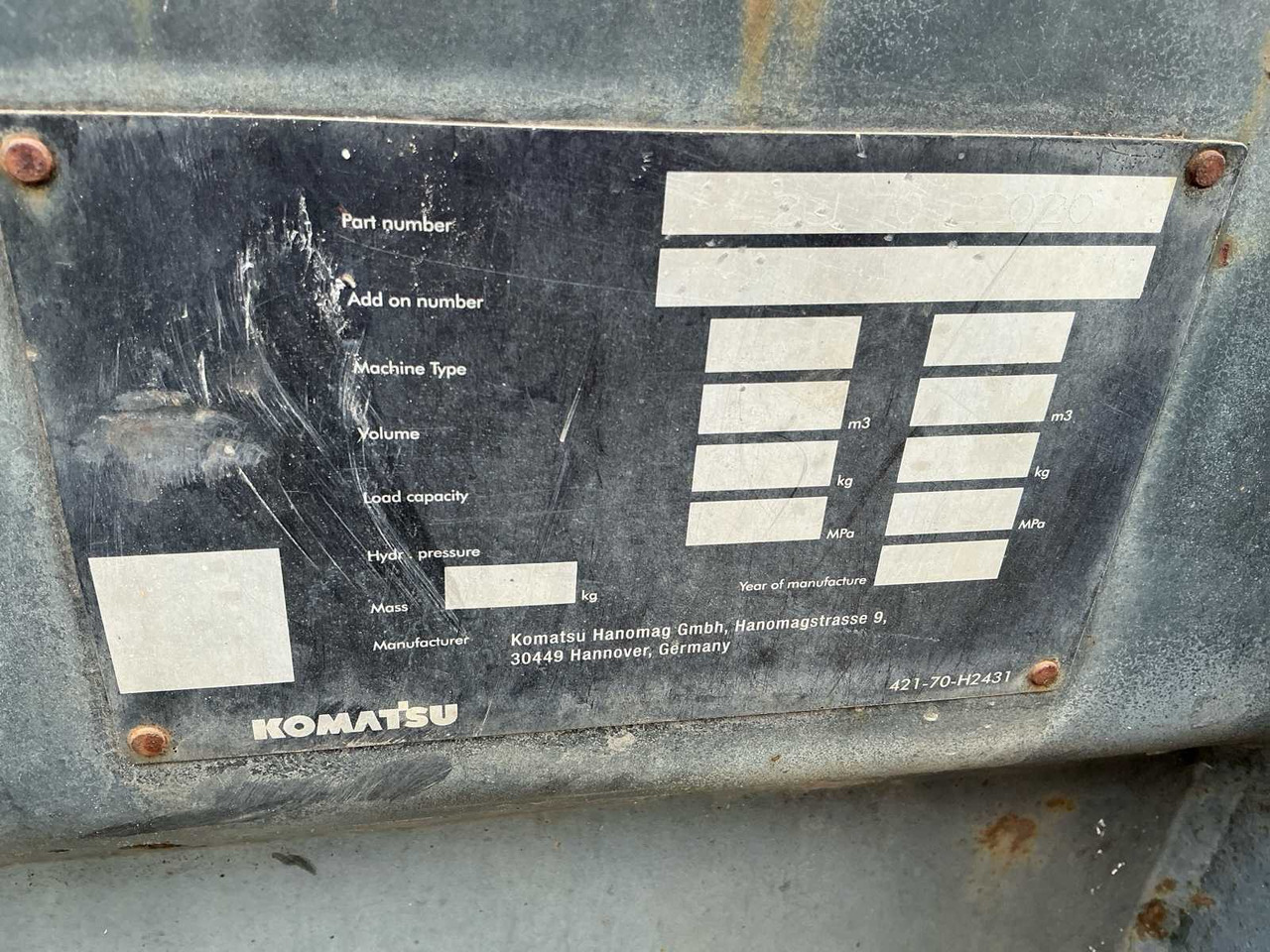 Wiellader 2015 KOMATSU WA70-7 SHOVEL