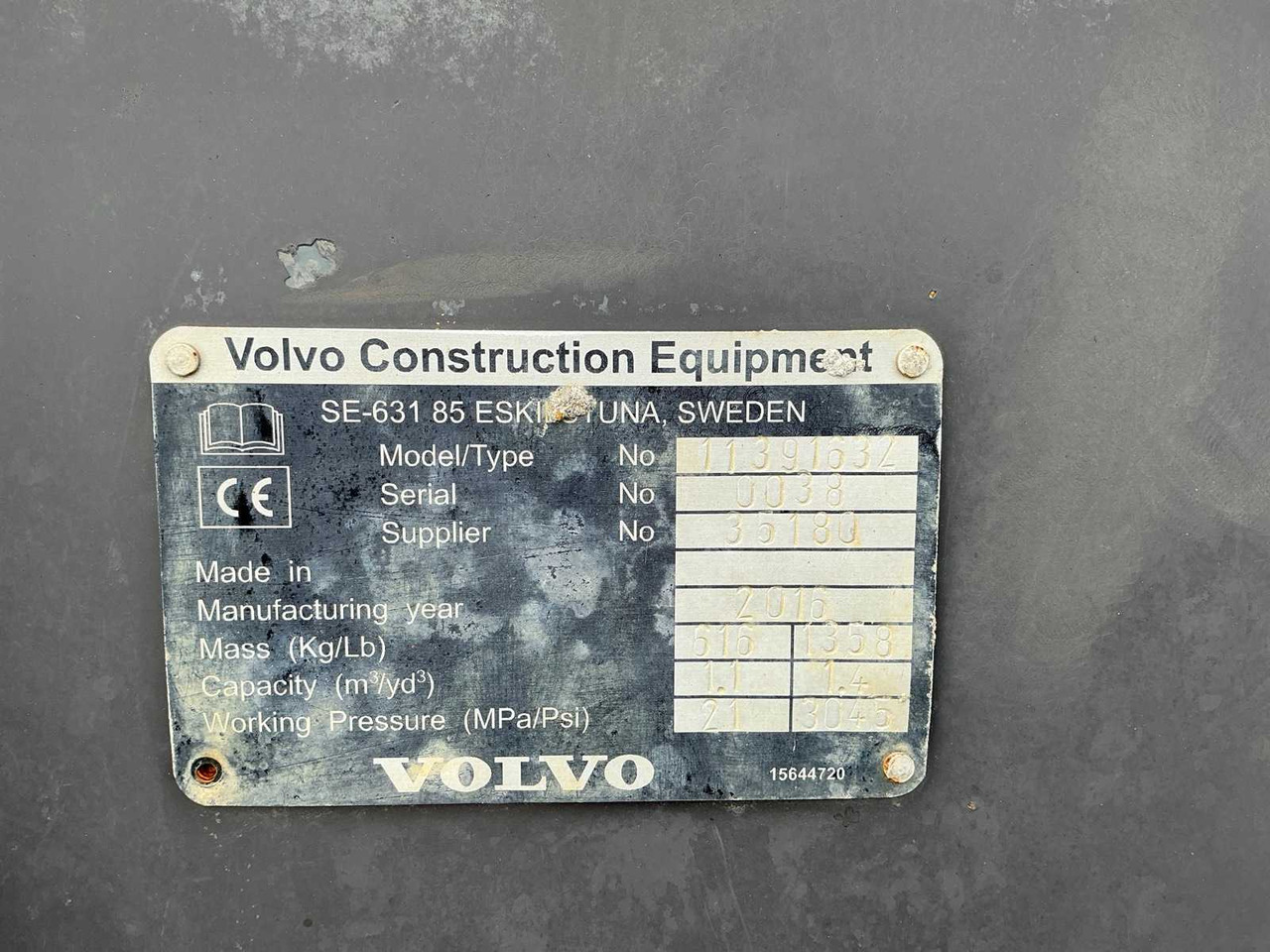 Wiellader 2016 VOLVO L35G SHOVEL