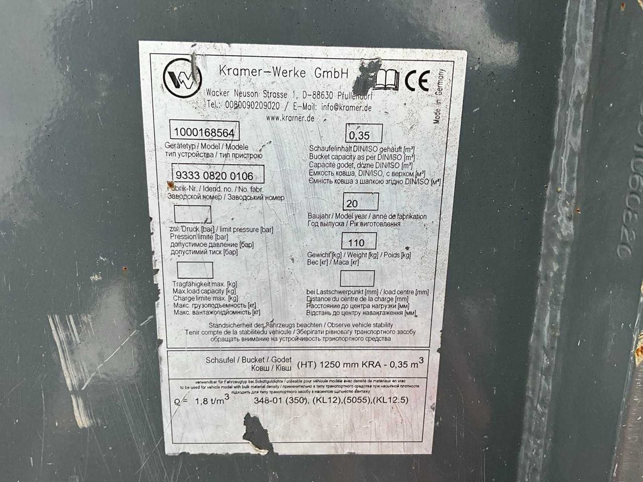 Wiellader 2018 KRAMER 5035 WHEEL LOADER 4X4