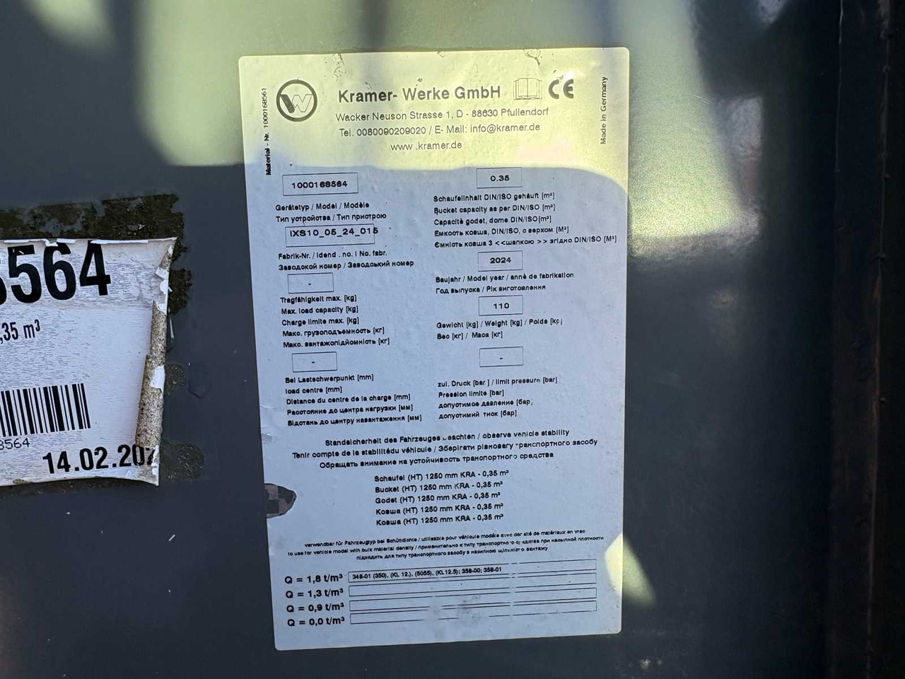 Wiellader 2019 5035 KRAMER-WERKE GMBH - COMPACT WHEEL LOADER