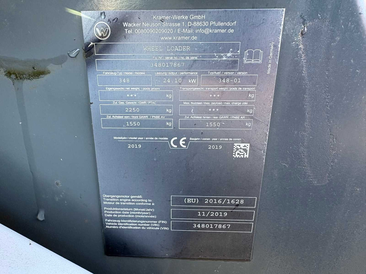 Wiellader 2019 5035 KRAMER-WERKE GMBH - COMPACT WHEEL LOADER