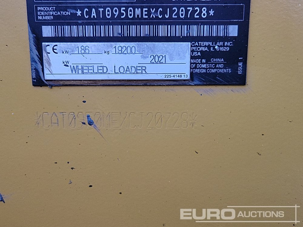 Wiellader 2021 CAT 950M