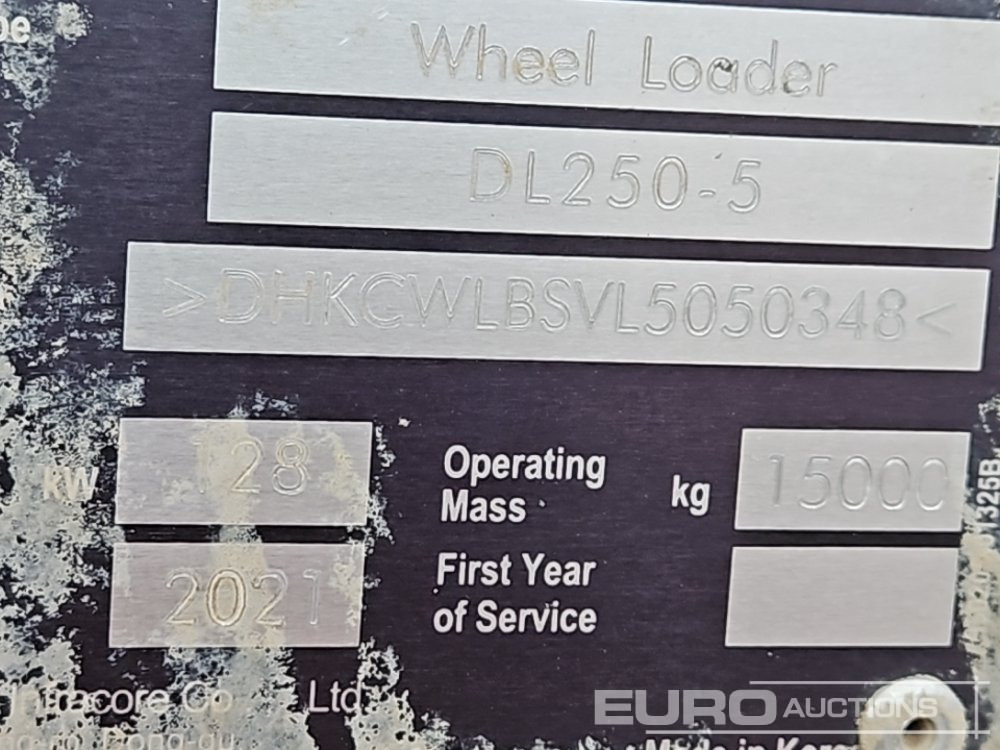 Wiellader 2021 Doosan DL250-5
