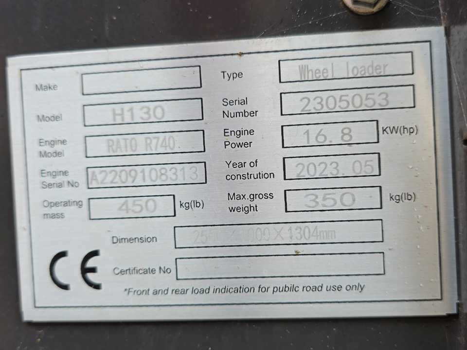 Wiellader 2025 - HERACLES - H130 WHEEL LOADER - SHOVEL