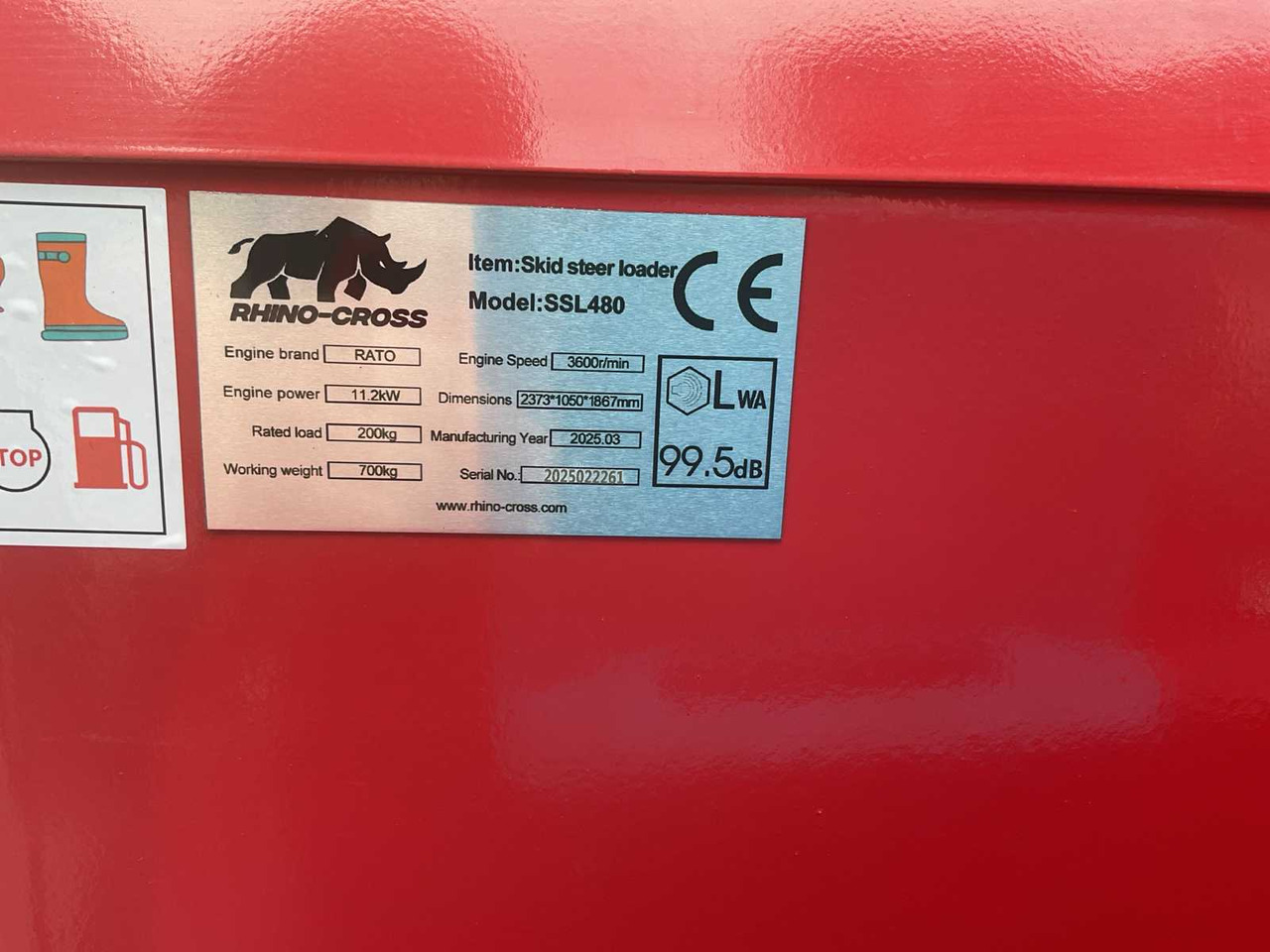 Wiellader 2025 RHINO-CROSS SSL480 SHOVEL