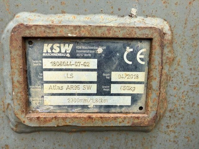 Wiellader Atlas AR95e Super, Schaufel + Gabel, Hydr. S.W.S.