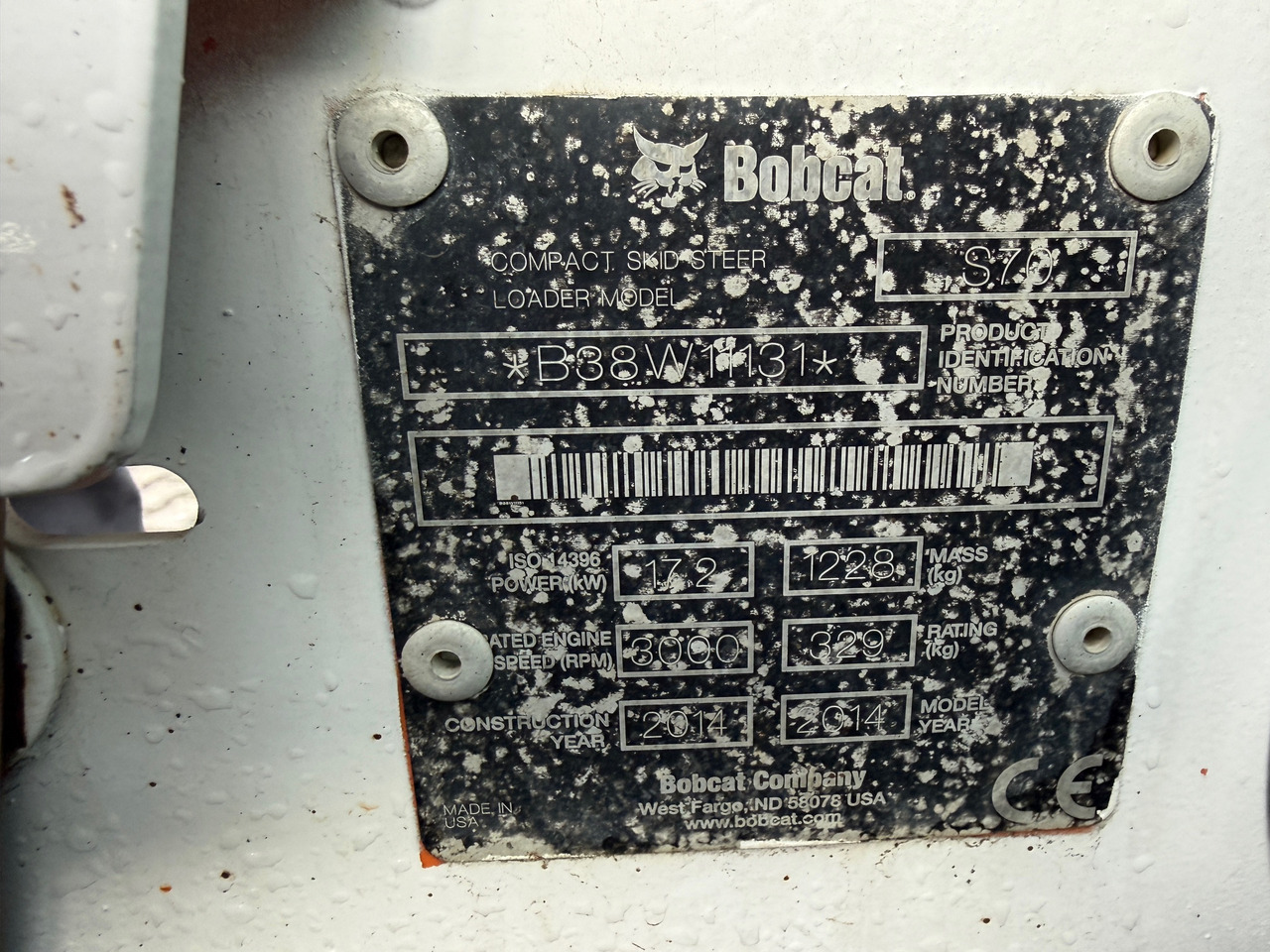 Wiellader Bobcat S70 Kompaktlader