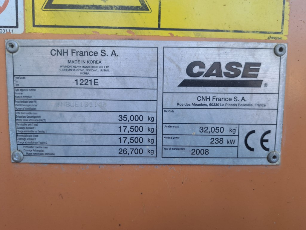 Wiellader CASE RADLADER 1221 E 6,5 m³ Schaufel