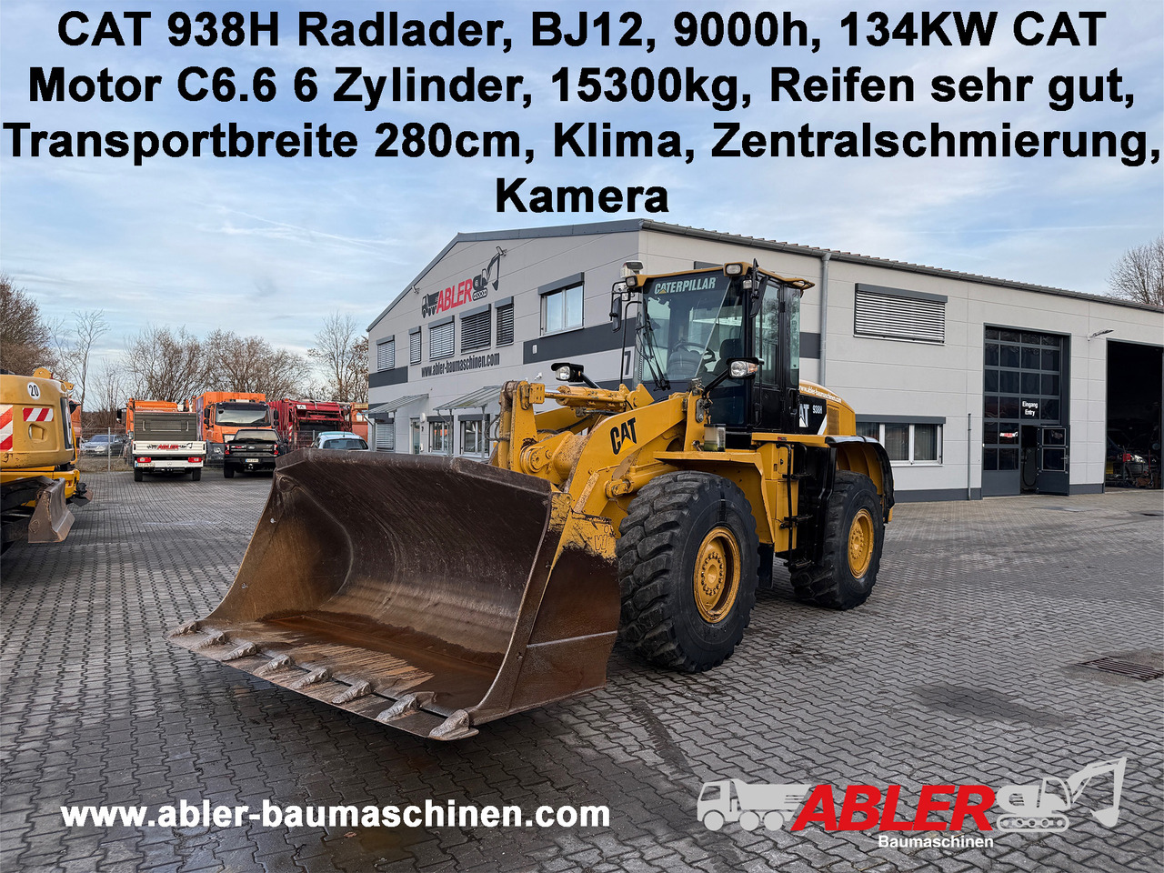 Wiellader CATERPILLAR 938H Radlader ZS Klima Kamera