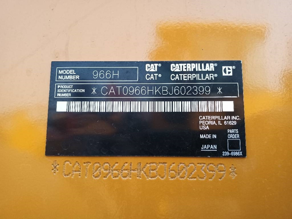 Wiellader CAT 966 H