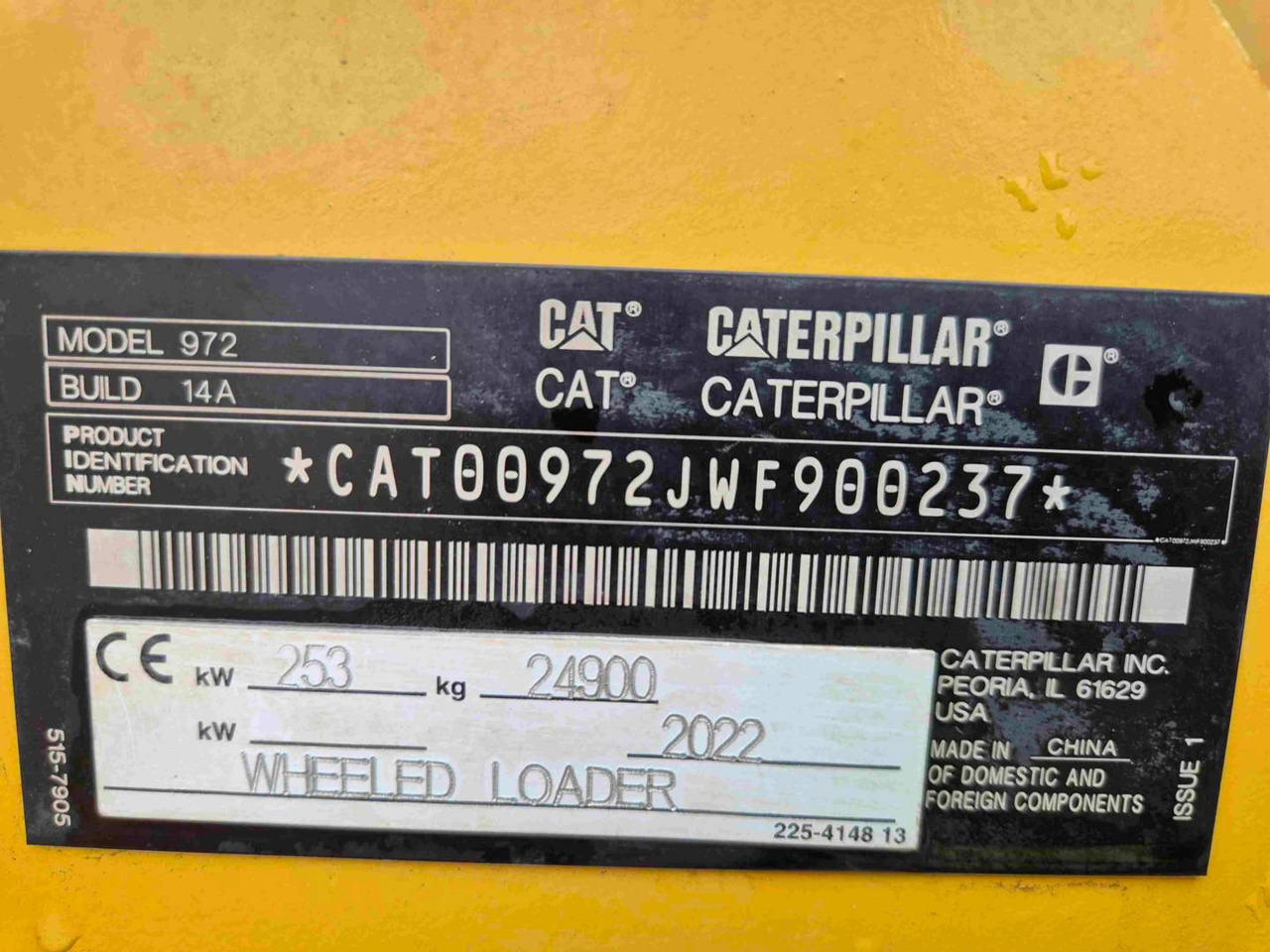 Wiellader CAT 972