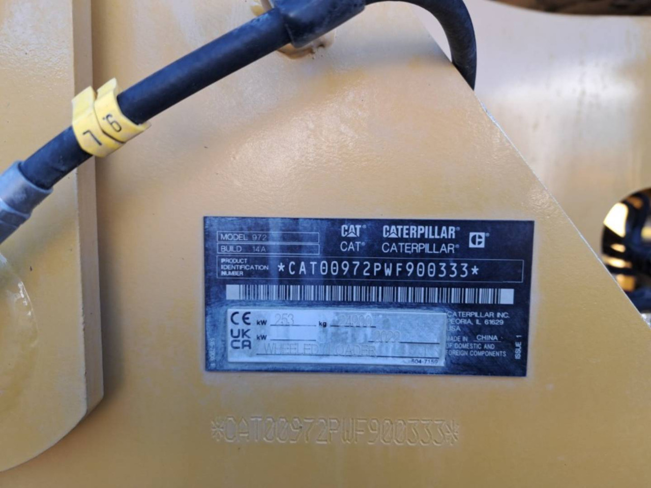 Wiellader CAT 972