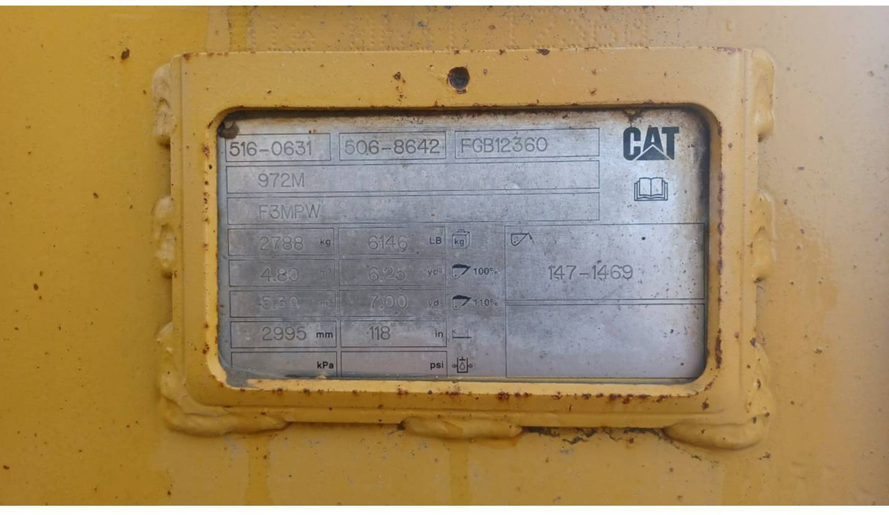 Wiellader CAT 972M