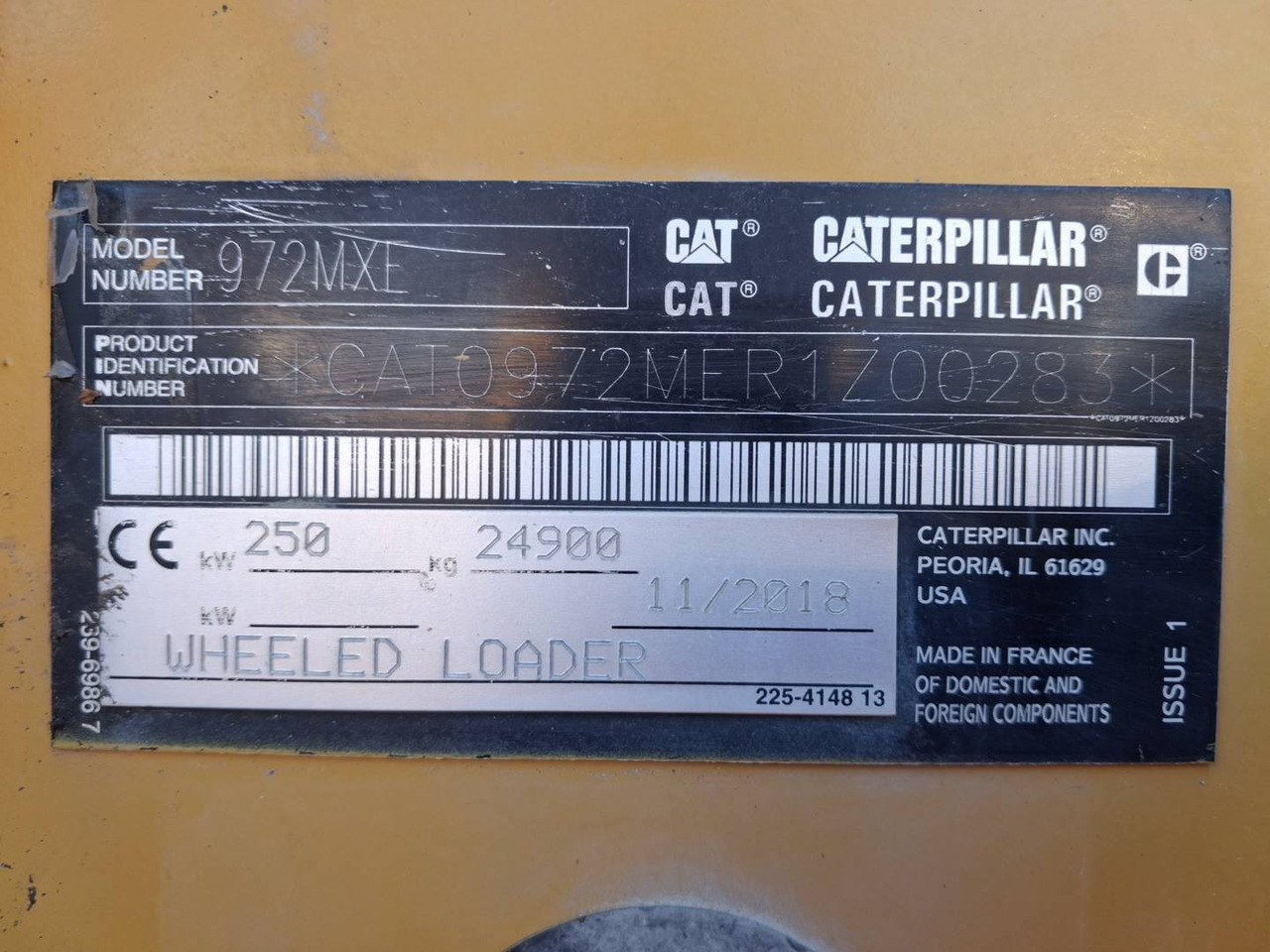 Wiellader CAT 972M XE