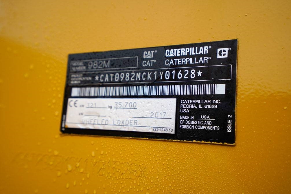 Wiellader CAT 982M UUDET RENKAAT