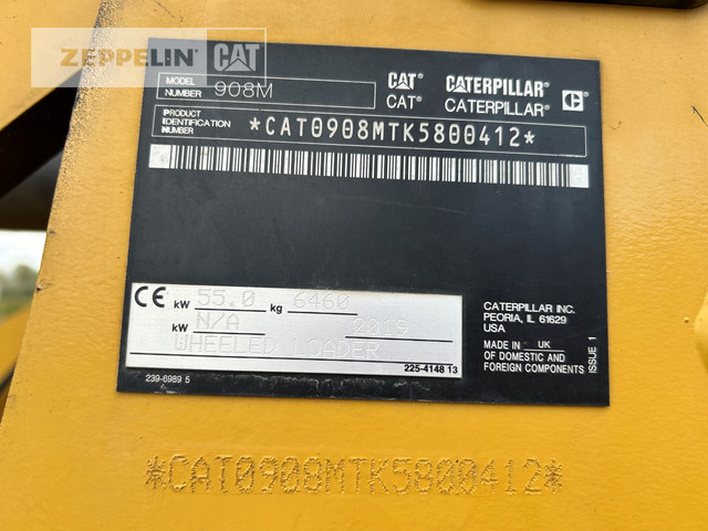 Wiellader Cat 908M