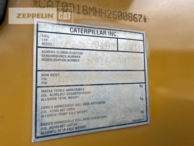 Wiellader Cat 918M
