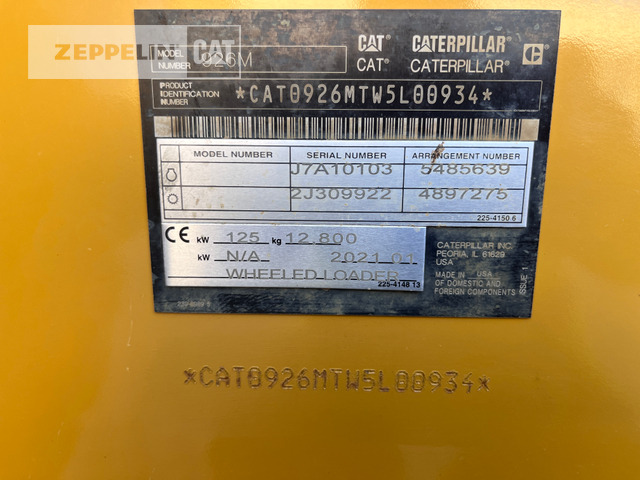Wiellader Cat 926M
