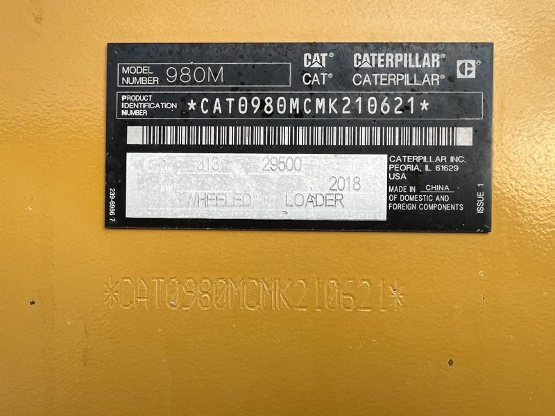 Wiellader Cat 980M - DUTCH MACHINE