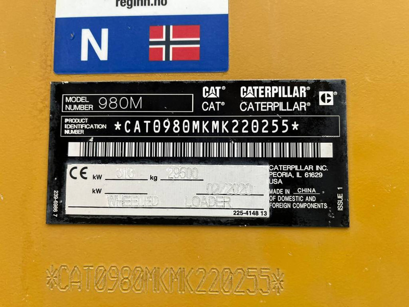 Wiellader Cat 980M *Reserved*