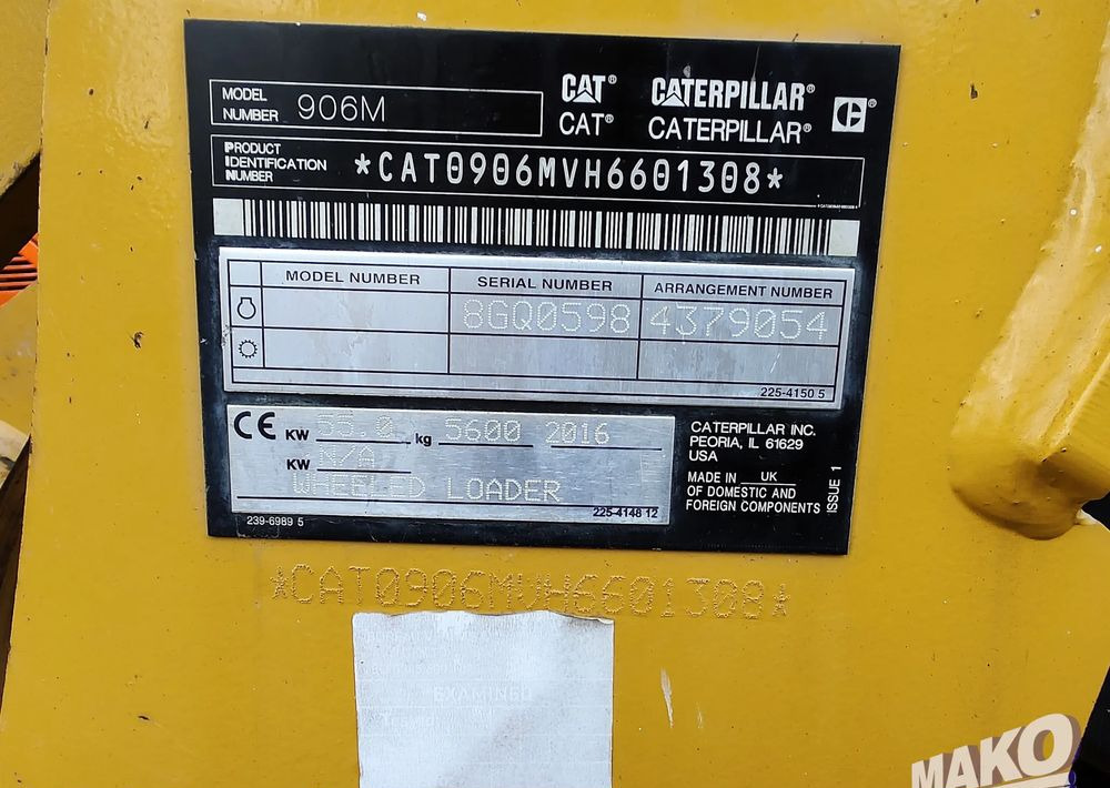Wiellader Caterpillar 906M