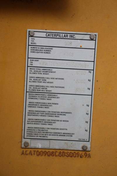 Wiellader Caterpillar 908
