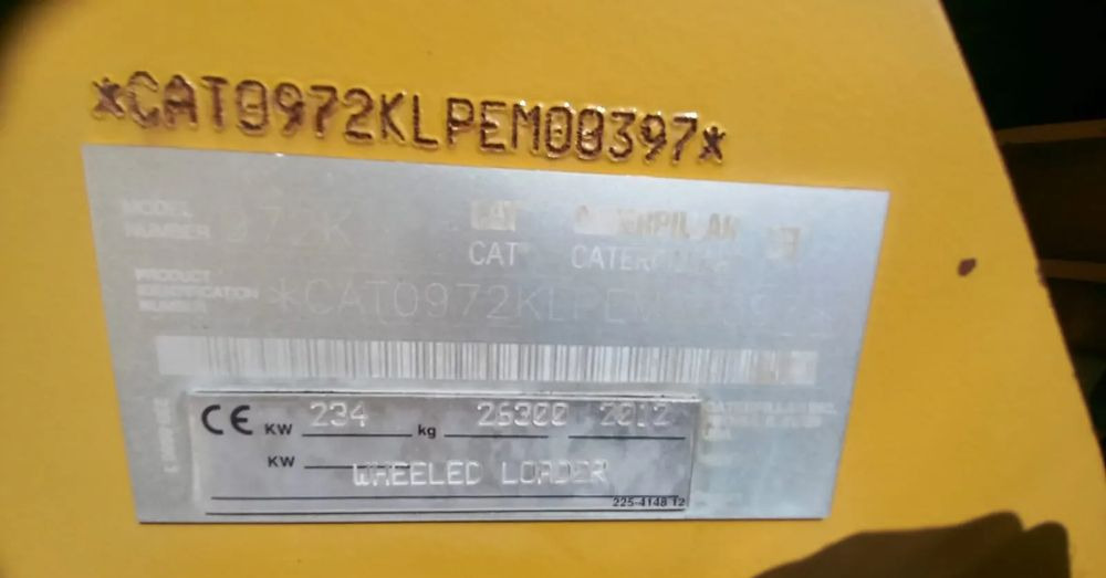Wiellader Caterpillar 972K
