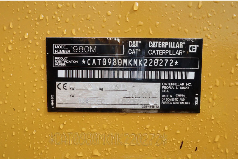 Wiellader Caterpillar 980M | BUCKET | CENTRAL LUBE | CE