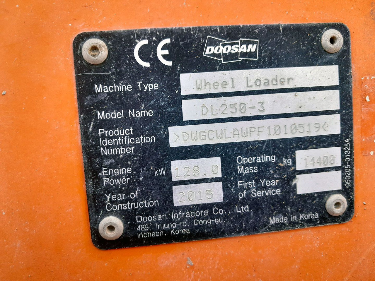 Wiellader DOOSAN DL250-3
