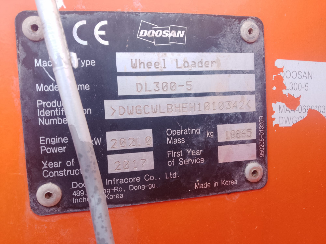 Wiellader DOOSAN DL300-5