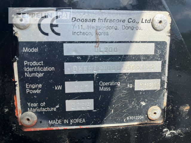 Wiellader Doosan DL200-5