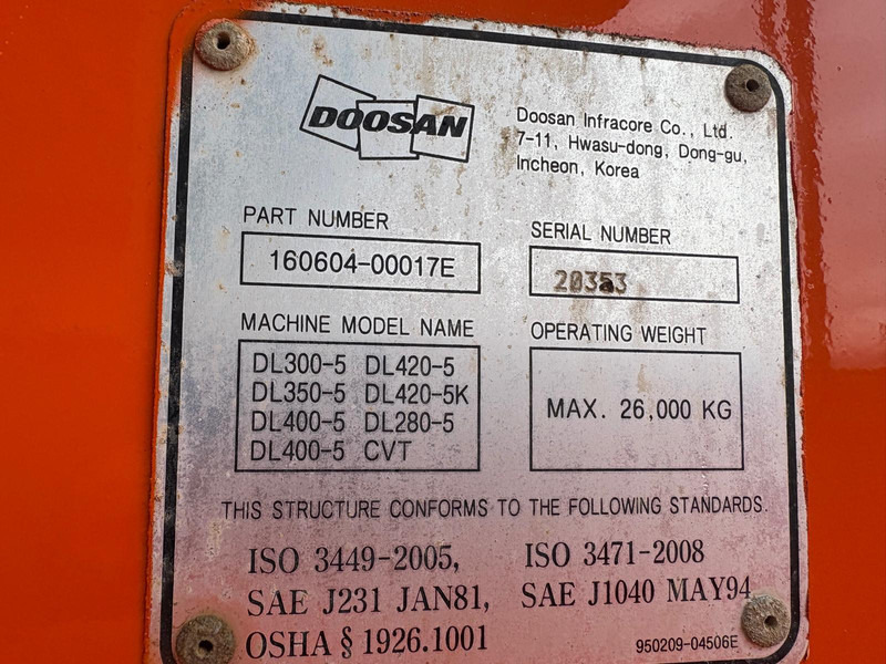 Wiellader Doosan DL300-5