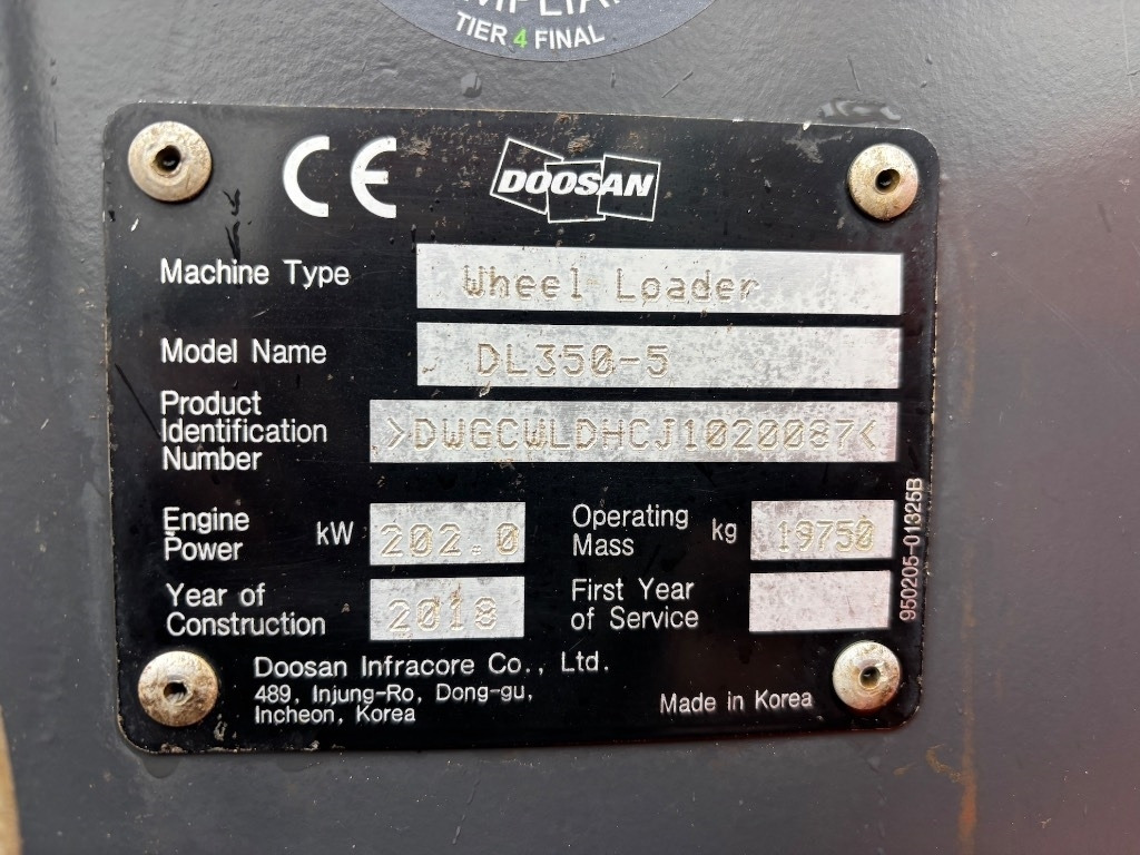Wiellader Doosan DL 350-5 - DL350-5 - DL 350