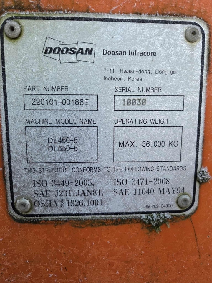 Wiellader Doosan DL 450-5