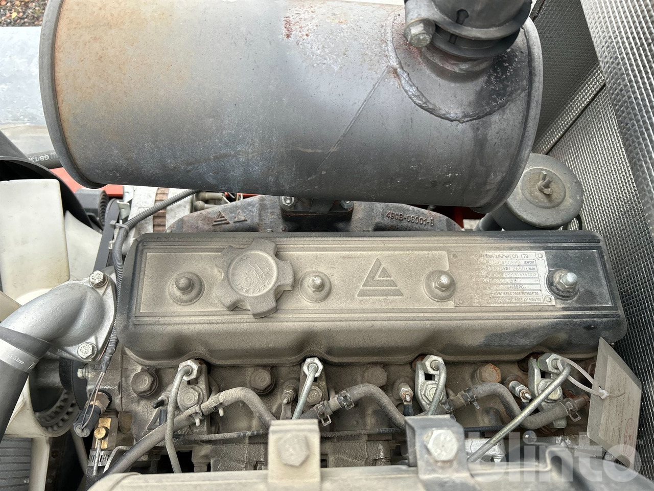 Wiellader Everun ER12 med gafflar och planeringskopa