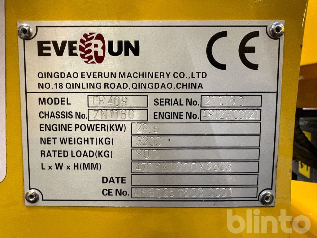 Wiellader Everun ER408 PRO 4-cyl. 40 hk