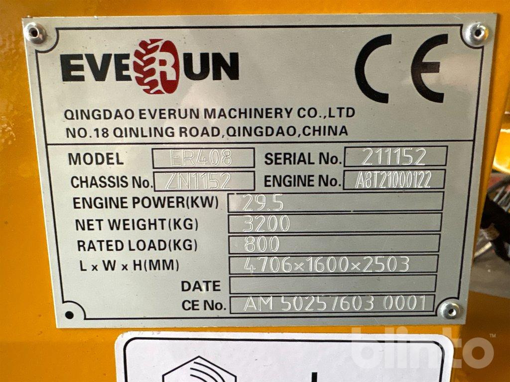 Wiellader Everun ER408 PRO 4-cyl. 40 hk