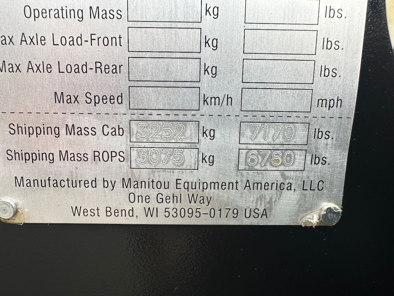 Wiellader Gehl AL550