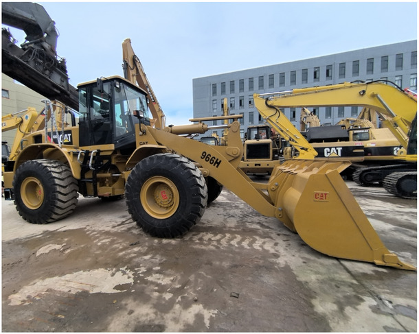 Wiellader Good Condition High Performance Used Caterpillar Wheel Loader 966h for sale in shanghai yard