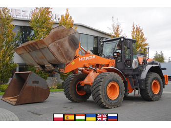 Wiellader HITACHI ZW220 articulated loader / 2 buckets
